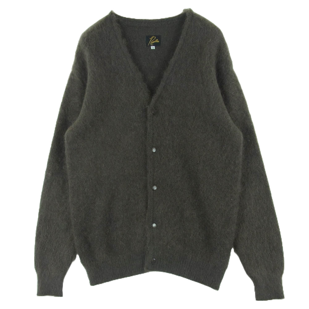 Needles ニードルス LQ276 Mohair Cardigan Vネック モヘア カーディガン ニット グレイッシュブラウン系 S【中古】