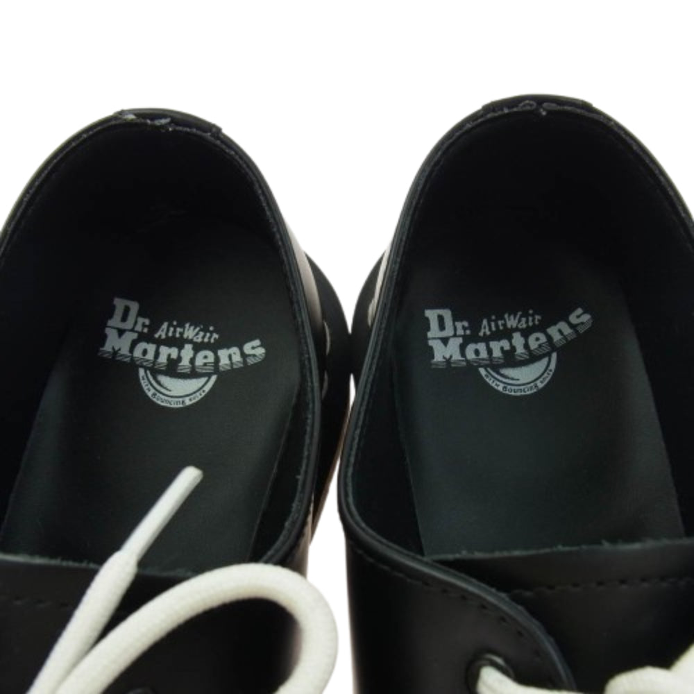 Dr.Martens ドクターマーチン ホワイトステッチ 3 ホール シューズ ブラック系 UK7【中古】