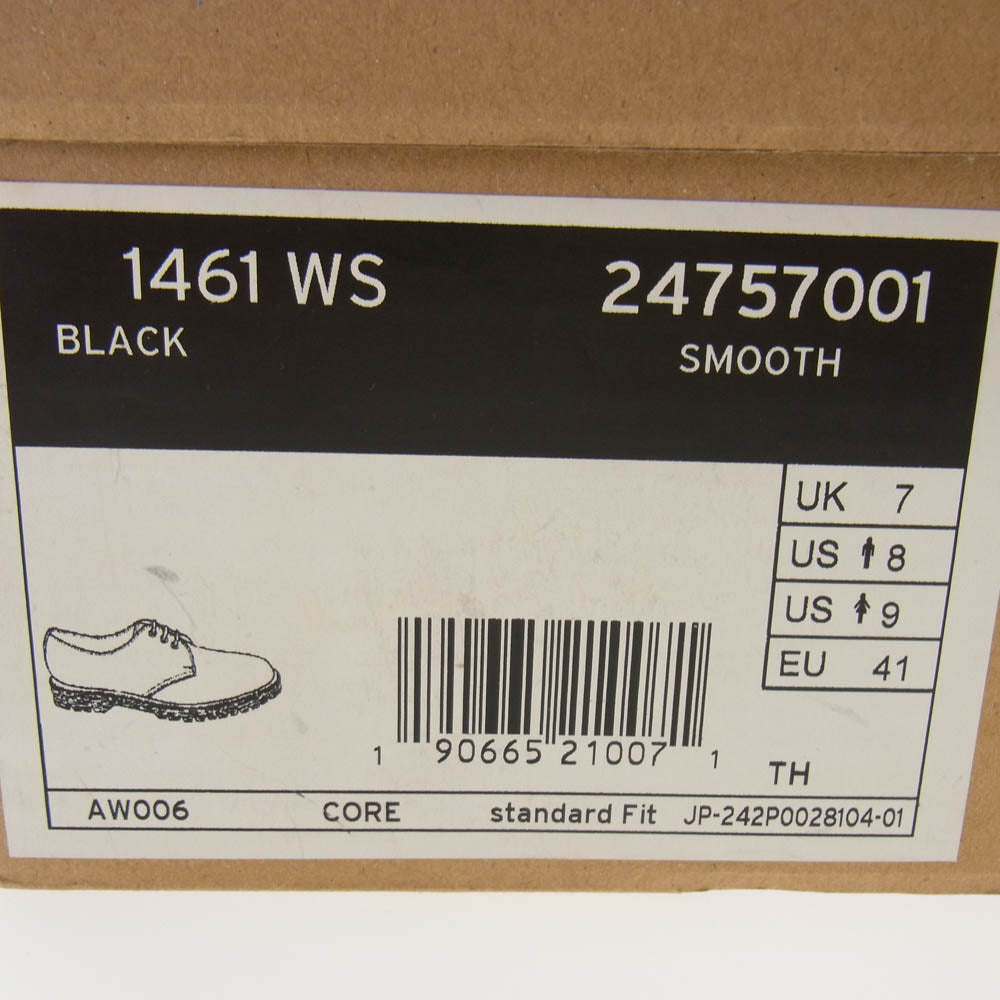 Dr.Martens ドクターマーチン ホワイトステッチ 3 ホール シューズ ブラック系 UK7【中古】