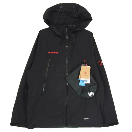 Mammut マムート 1010-32080 Masao Light 2.0 HS Hooded Jacket JE AF Men Classic マサオ ライト 2.0 ハードシェル フーデッド ジャパンエディション アジアンフィット クラシック ジャケット ブラック系 M【新古品】【未使用】【中古】
