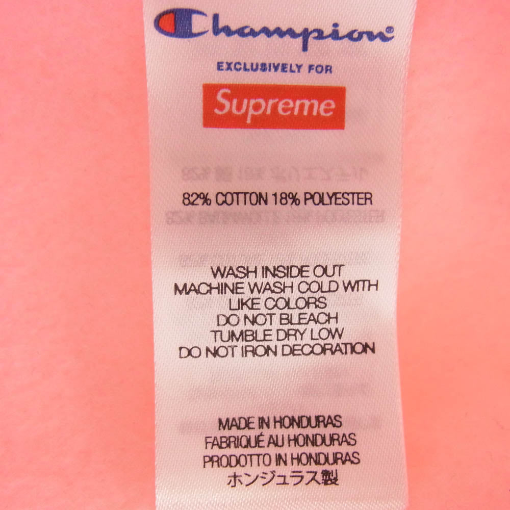 Supreme シュプリーム 25SS Champion チャンピオン Hooded Sweatshirt フーデッド スウェットシャツ プルオーバー パーカー PINK ピンク系 XL【新古品】【未使用】【中古】