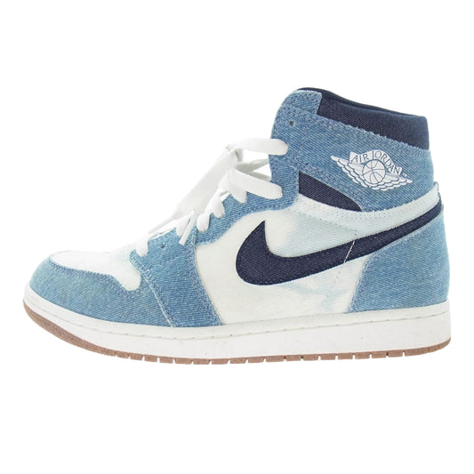 NIKE ナイキ FQ2947-100 Air Jordan 1 Retro High OG エアジョーダン1 レトロ ハイ OG デニム ハイカットスニーカー ライトブルー系 27cm【中古】