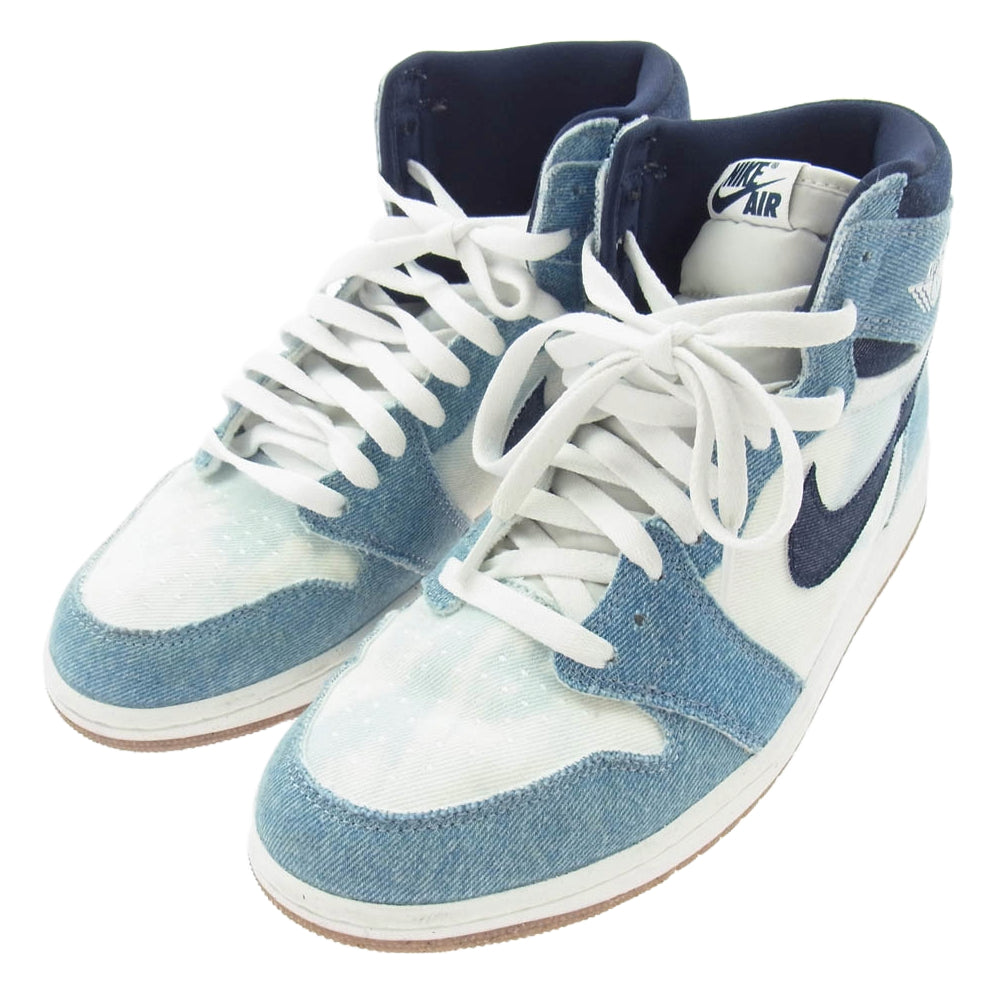 NIKE ナイキ FQ2947-100 Air Jordan 1 Retro High OG エアジョーダン1 レトロ ハイ OG デニム ハイカットスニーカー ライトブルー系 27cm【中古】