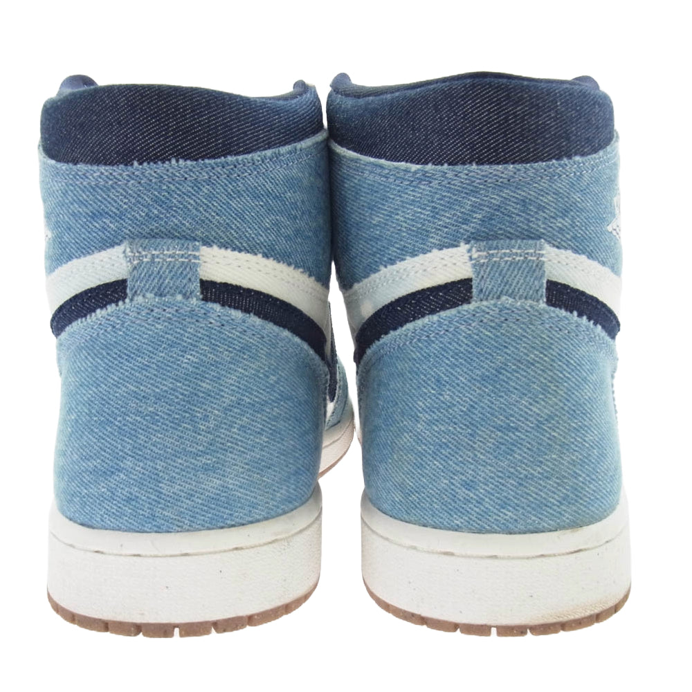 NIKE ナイキ FQ2947-100 Air Jordan 1 Retro High OG エアジョーダン1 レトロ ハイ OG デニム ハイカットスニーカー ライトブルー系 27cm【中古】