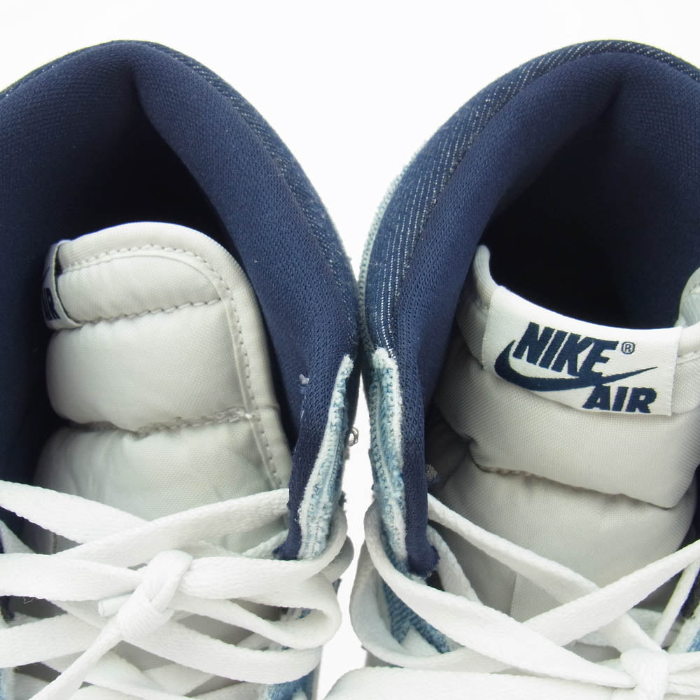 NIKE ナイキ FQ2947-100 Air Jordan 1 Retro High OG エアジョーダン1 レトロ ハイ OG デニム ハイカットスニーカー ライトブルー系 27cm【中古】