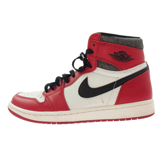 NIKE ナイキ DZ5485-612 フェイクバスターズ鑑定済 Air Jordan 1 High OG エアジョーダン1 ハイ OG ハイカットスニーカー ホワイト系 レッド系 26.5ｃｍ【中古】
