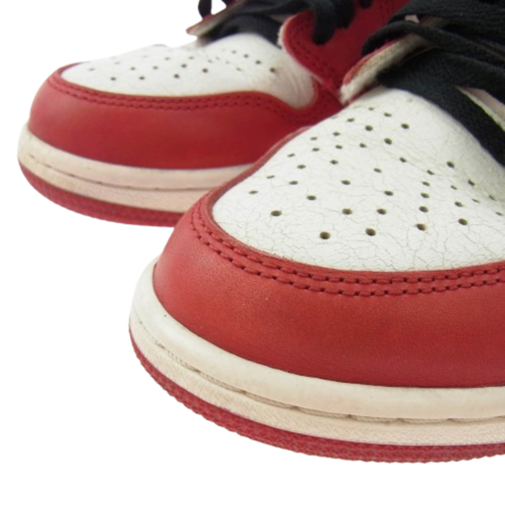 NIKE ナイキ DZ5485-612 フェイクバスターズ鑑定済 Air Jordan 1 High OG エアジョーダン1 ハイ OG ハイカットスニーカー ホワイト系 レッド系 26.5ｃｍ【中古】