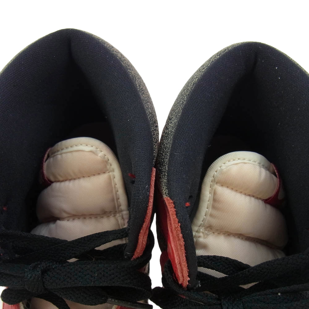 NIKE ナイキ DZ5485-612 フェイクバスターズ鑑定済 Air Jordan 1 High OG エアジョーダン1 ハイ OG ハイカットスニーカー ホワイト系 レッド系 26.5ｃｍ【中古】