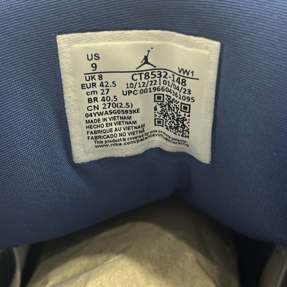 NIKE ナイキ CT8532-148 AIR JORDAN 3 RETRO TRUE BLUE AND COPPER エアジョーダン 3 レトロ トゥルーブルーアンドコッパー スニーカー 27cm【中古】
