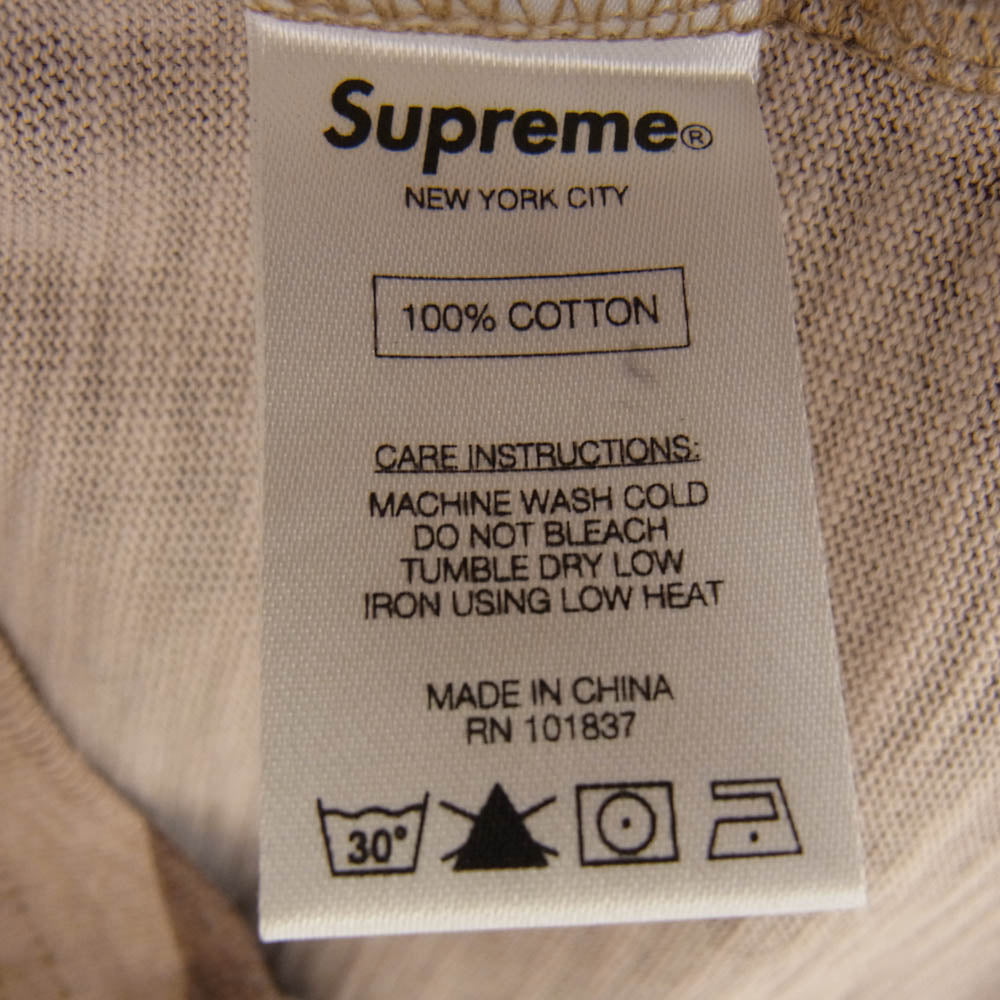 Supreme シュプリーム 16SS S/S Pocket Tee Desert Camo ポケット ピスタグ 半袖 Tシャツ デザートカモ ブラウン系 M【美品】【中古】