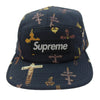 Supreme シュプリーム 13SS BOX LOGO Crosses Camp Cap ボックスロゴ クロスプリント キャンプ キャップ 帽子 ネイビー ネイビー系【中古】