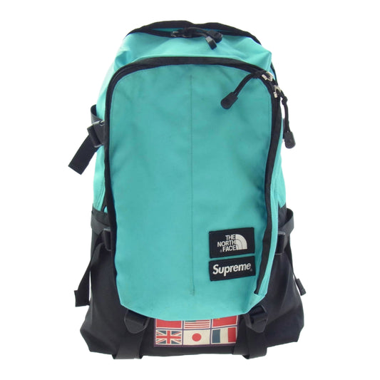 Supreme シュプリーム 14SS THE NORTH FACE ノースフェイス Expedition Backpack エクスペディション バックパック リュックサック ライトブルー系【中古】