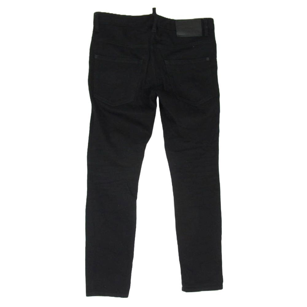 DSQUARED2 ディースクエアード S74LB0695 ボタンフライ スキニー デニム パンツ ブラック系 48【中古】