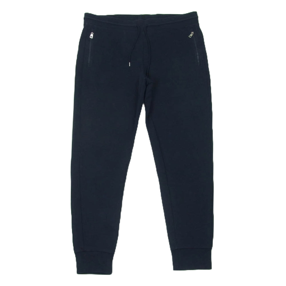 MONCLER モンクレール H10918H00007 スウェット ジョガー パンツ トルコ製 ネイビー系 L【中古】