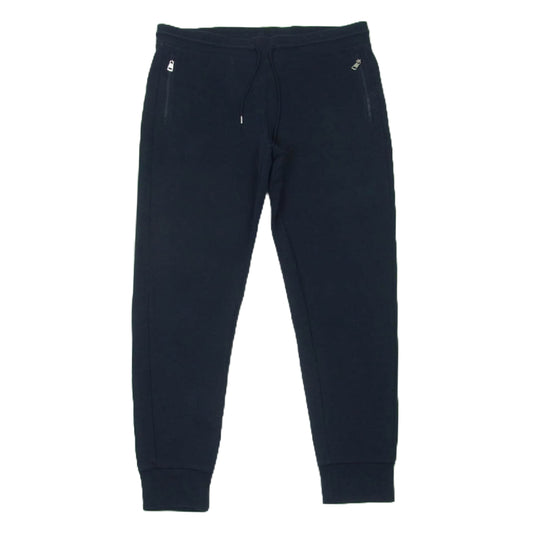 MONCLER モンクレール H10918H00007 スウェット ジョガー パンツ トルコ製 ネイビー系 L【中古】