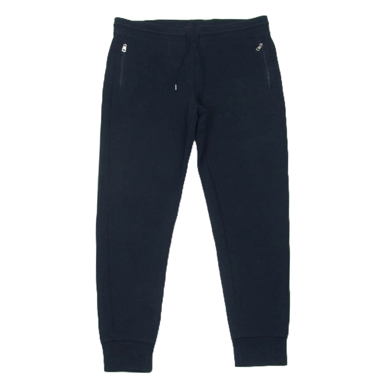 MONCLER モンクレール H10918H00007 スウェット ジョガー パンツ トルコ製 ネイビー系 L【中古】