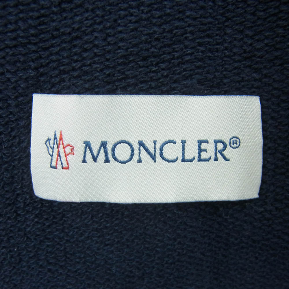 MONCLER モンクレール H10918H00007 スウェット ジョガー パンツ トルコ製 ネイビー系 L【中古】