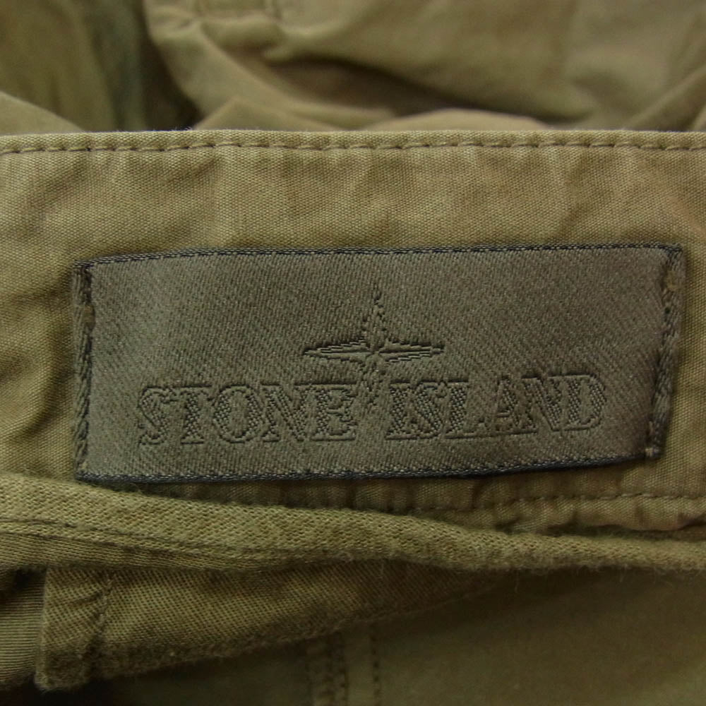 STONE ISLAND ストーンアイランド 671530909 COMBAT CARGO PANTS コンバット カーゴ パンツ カーキ系 31【中古】
