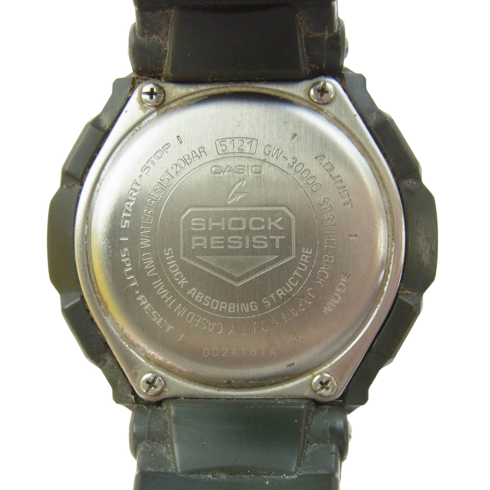 CASIO G-SHOCK カシオ ジーショック GW-3000G-1AJF MASTER OF G-AIR マスターオブG スカイコックピット アナログ ウォッチ 腕時計 ブラック系【中古】