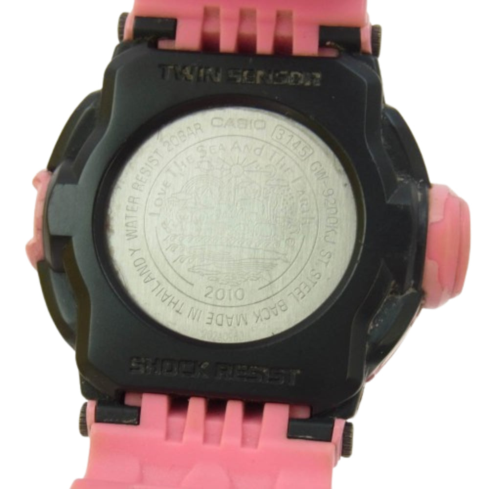 CASIO G-SHOCK カシオ ジーショック GW-9200KJ-4JR RISEMAN ライズマン デジタル アースウォッチ 腕時計 ピンク系【中古】