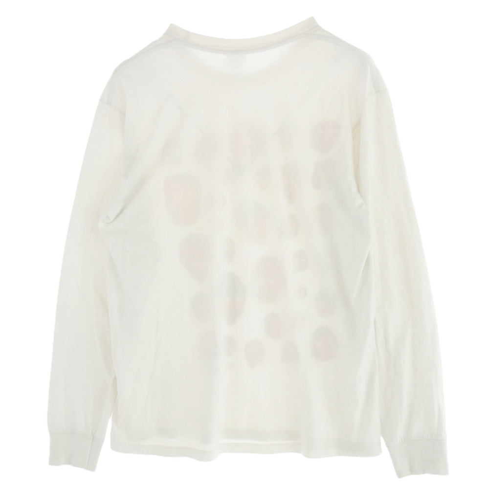 Supreme シュプリーム 19AW Faces L/S Tee フェイス 長袖 Tシャツ ホワイト系【中古】