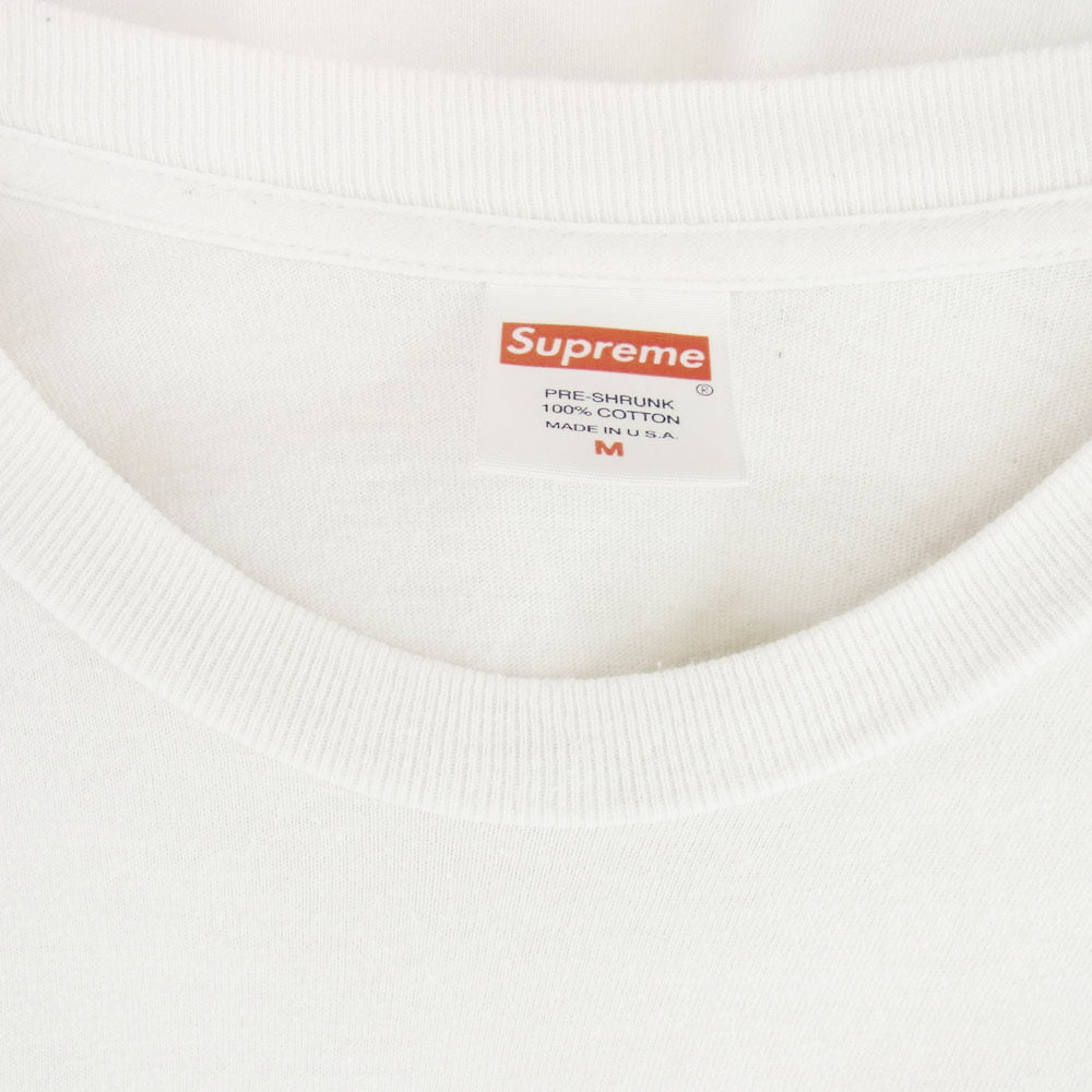 Supreme シュプリーム 19AW Faces L/S Tee フェイス 長袖 Tシャツ ホワイト系【中古】