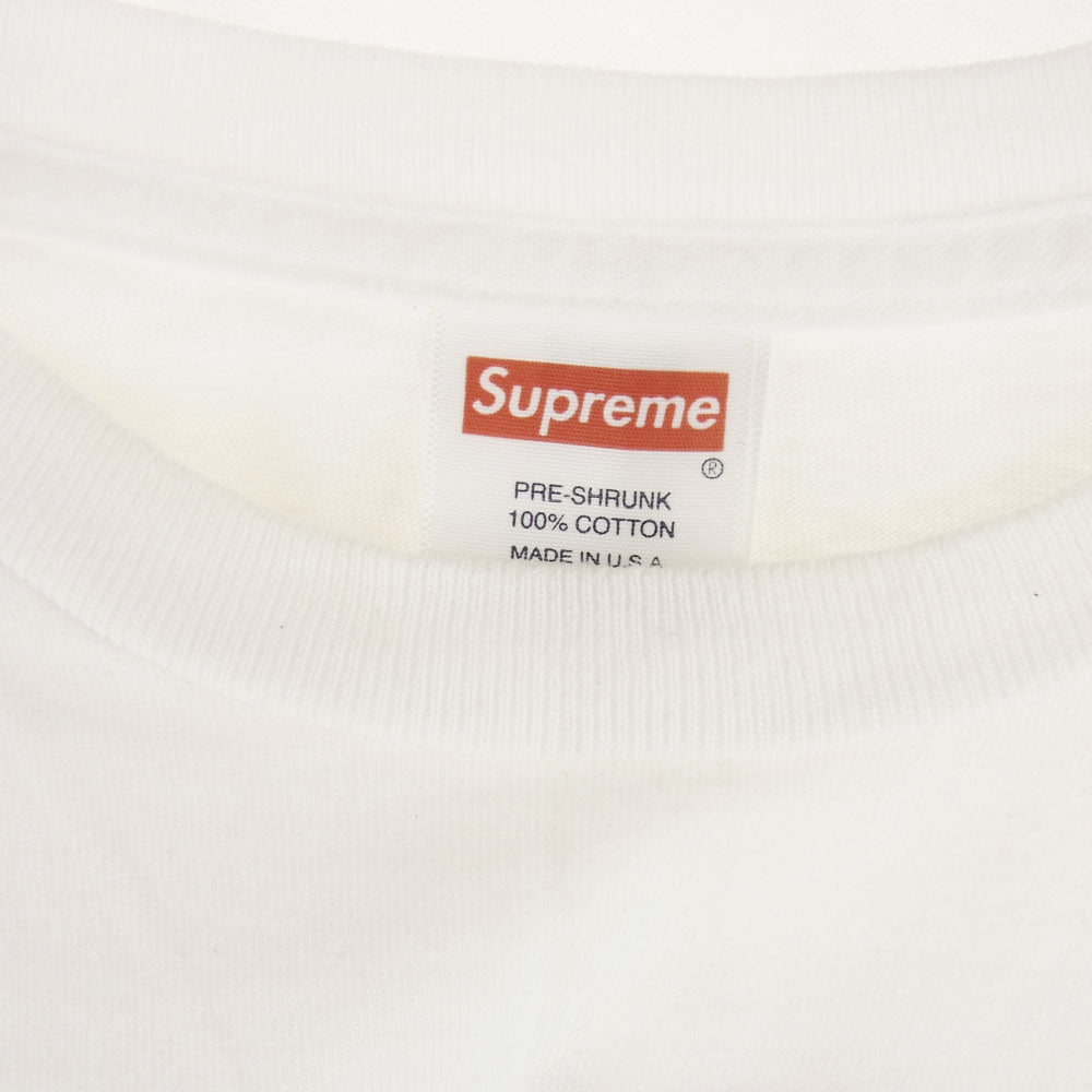 Supreme シュプリーム 17AW Scarface Shower Tee スカーフェイス シャワー プリント Tシャツ ホワイト系 L【中古】