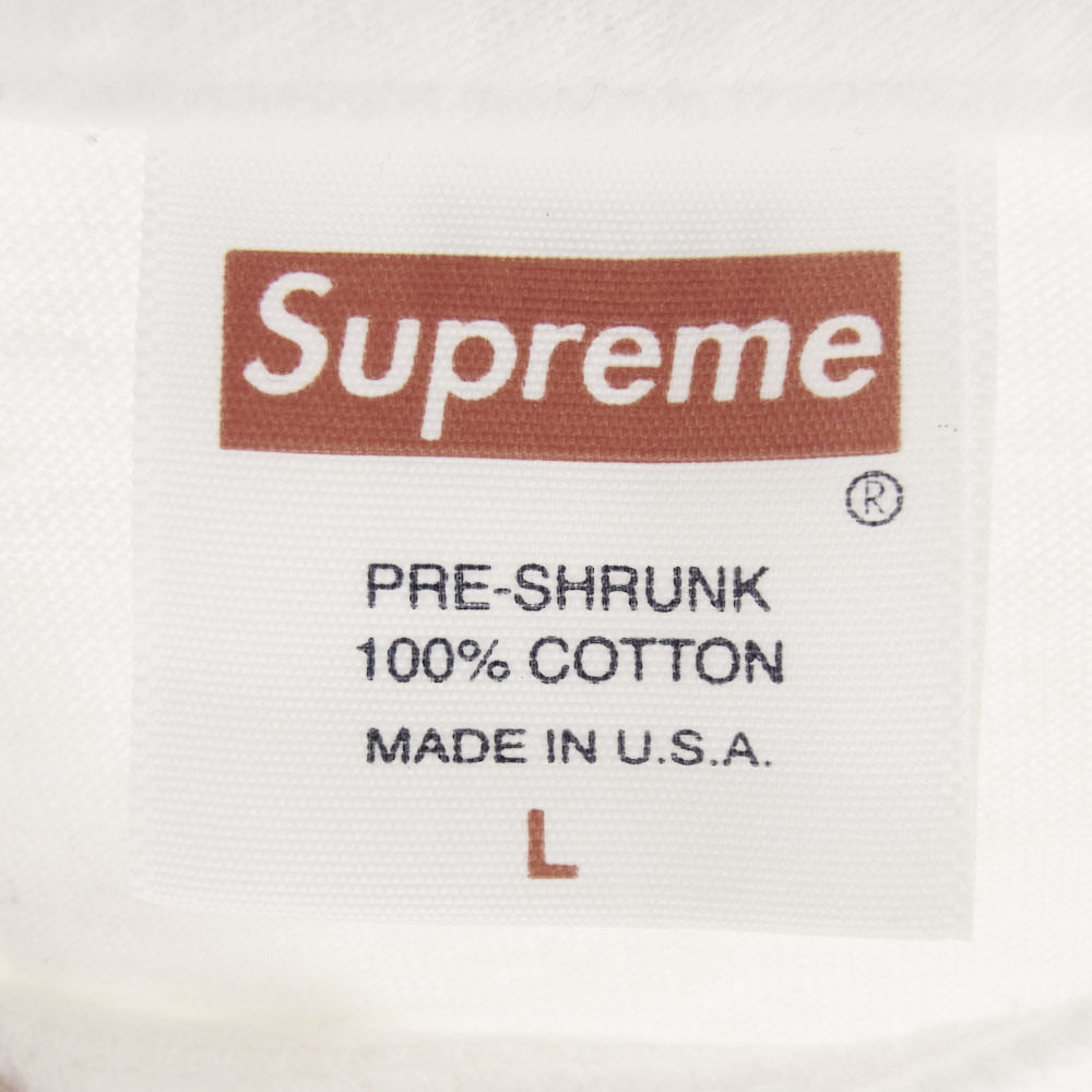 Supreme シュプリーム 17AW Scarface Shower Tee スカーフェイス シャワー プリント Tシャツ ホワイト系 L【中古】