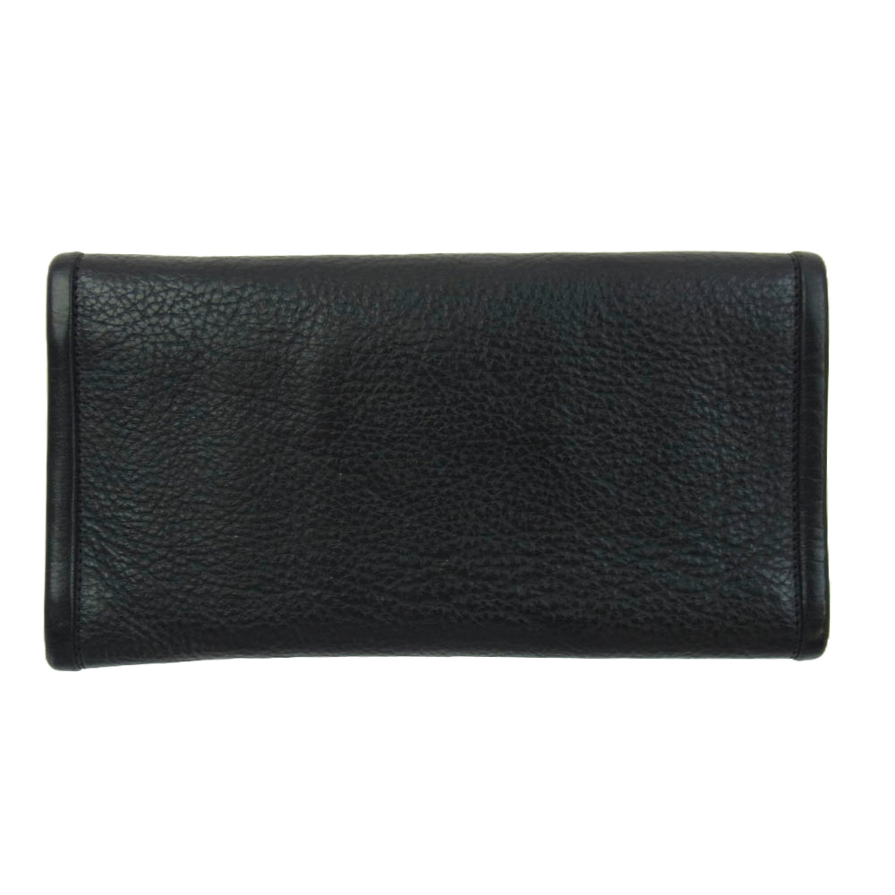BILL WALL LEATHER ビルウォールレザー トライバルコンチョボタン ラージカレンシー レザー ウォレット 長財布 ブラック系【中古】