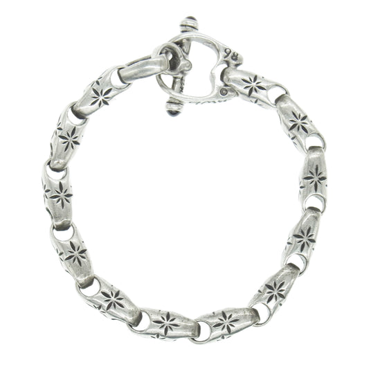 BILL WALL LEATHER ビルウォールレザー 12LINK Midstar Bracelet ミッドスター Tバー ブレスレット 12リンク シルバー系【中古】