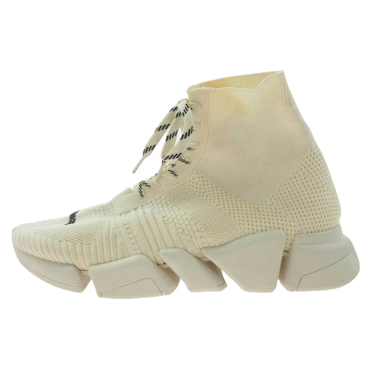 BALENCIAGA バレンシアガ Speed Trainer スピード トレーナー ソックス スニーカー ホワイト オフホワイト系 27.5cm【中古】
