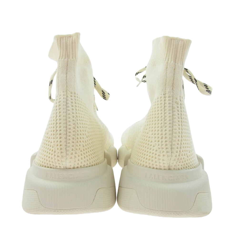 BALENCIAGA バレンシアガ Speed Trainer スピード トレーナー ソックス スニーカー ホワイト オフホワイト系 27.5cm【中古】