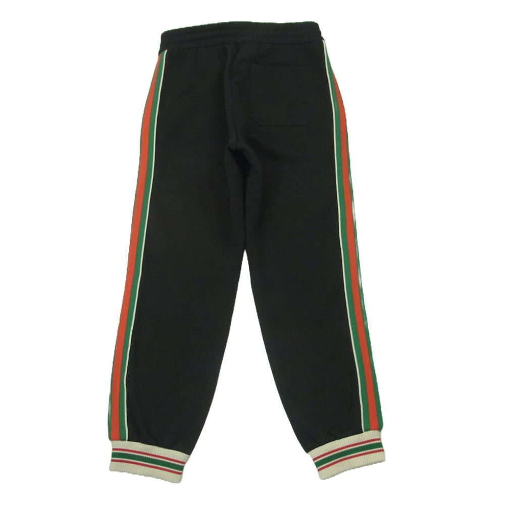 GUCCI グッチ 21AW 663569 XJDE9 GG ジャージー ジャカード サイドライン ジョガー パンツ ブラック系 S【中古】