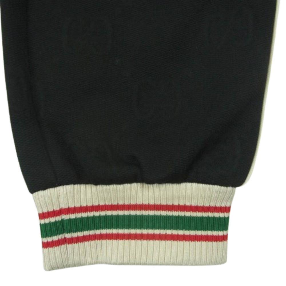 GUCCI グッチ 21AW 663569 XJDE9 GG ジャージー ジャカード サイドライン ジョガー パンツ ブラック系 S【中古】