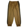 GUCCI グッチ 23SS 721641 XJEGU × ADIDAS アディダス トレフォイルロゴ サイドライン ジャージー ジョガー パンツ ブラウン系 L【中古】