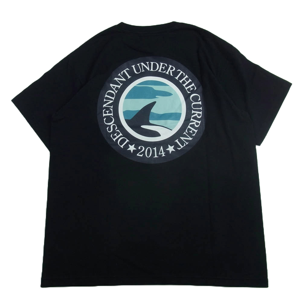 DESCENDANT ディセンダント 24SS 241ATDS-STM08S SPOT ORCA SS オルカ スポット 半袖 Tシャツ ブラック系 2【新古品】【未使用】【中古】