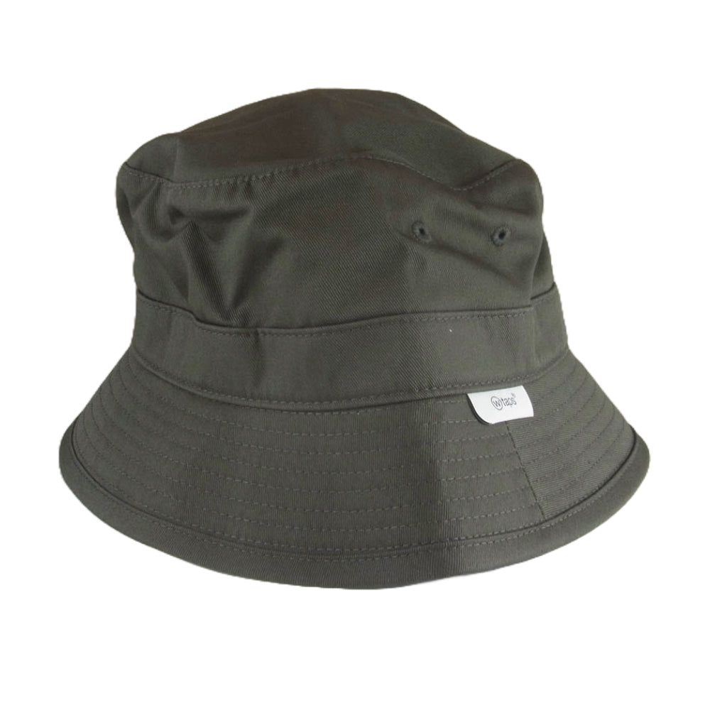 WTAPS ダブルタップス 22AW 222HCDT-HT05 BUCKET HAT CTPL TWILL DOT SIGHT ロゴ刺繍 バケットハット カーキ系 03【新古品】【未使用】【中古】