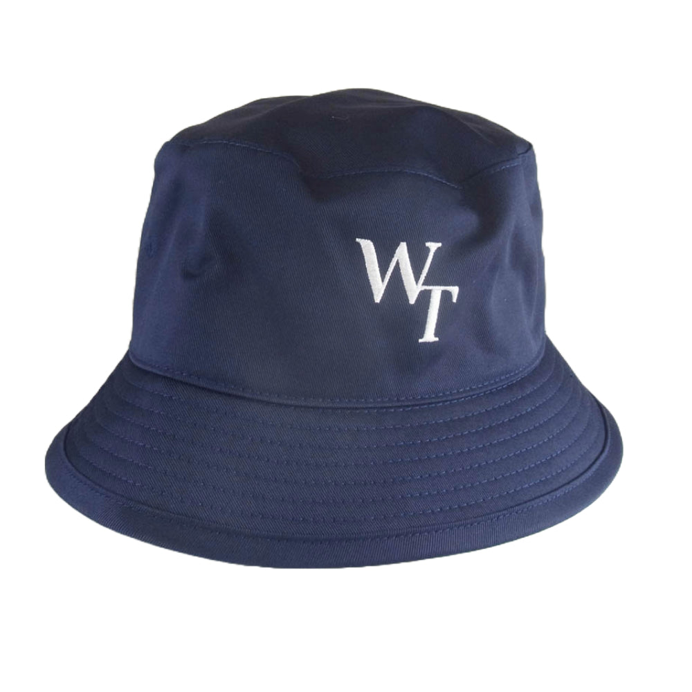 WTAPS ダブルタップス 24AW 242HCDT-HT06 BUCKET HAT CTPL TWILL ロゴ刺繍 バケットハット ネイビー系 3【新古品】【未使用】【中古】