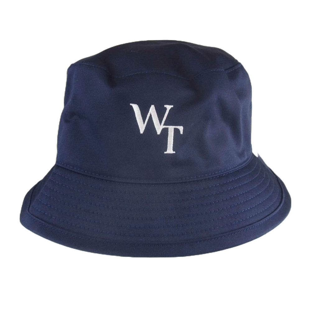 WTAPS ダブルタップス 24AW 242HCDT-HT06 BUCKET HAT CTPL TWILL ロゴ刺繍 バケットハット ネイビー系 3【新古品】【未使用】【中古】