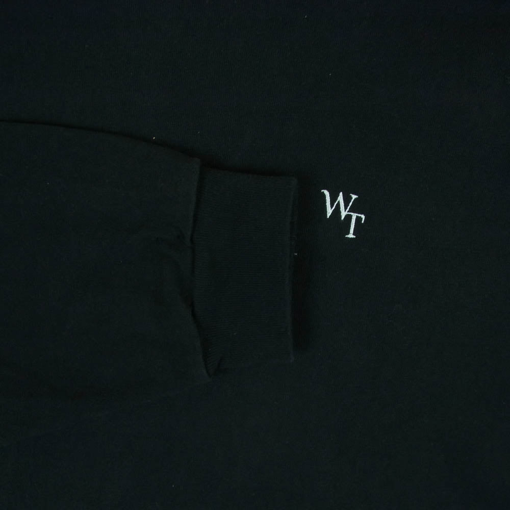 WTAPS ダブルタップス 23SS 231ARDT-CSM12 DESIGN 03 LS COTTON LEAGUE バックロゴ プリント 長袖 Tシャツ ロンT ブラック系 03【中古】