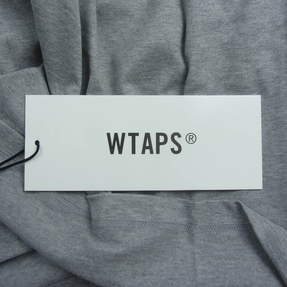 WTAPS ダブルタップス 24AW 242ATDT-CSM10 ACADEMY LS COTTON アカデミー MIKEプリント クルーネック 長袖 Tシャツ ロンT グレー系 02【新古品】【未使用】【中古】
