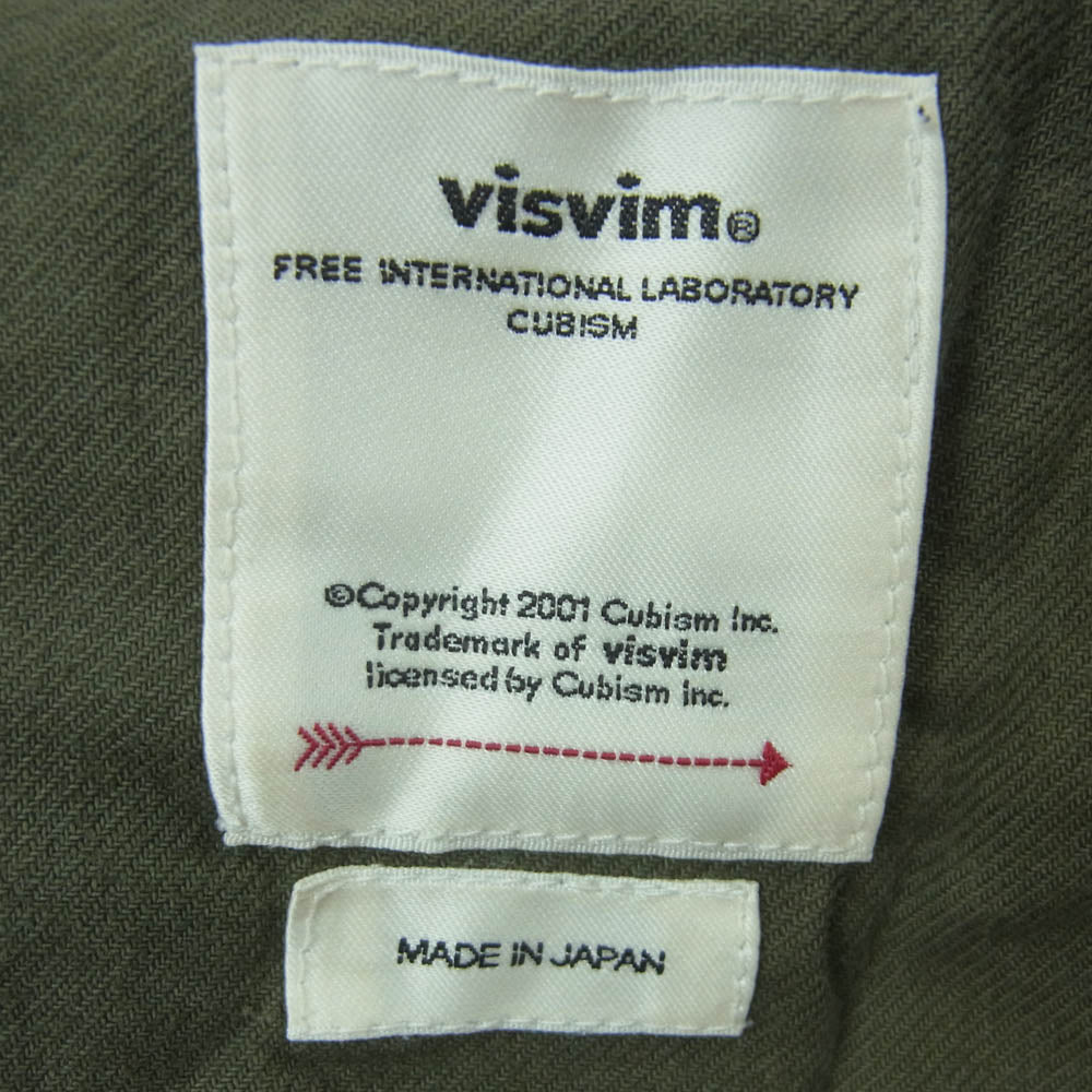 VISVIM ビズビム 19SS 0119305008003 PASTORAL SHORTS WASHED OLIVE ウォッシュド オリーブ ショーツ ハーフ ショート パンツ グレイッシュオリーブ系 3【中古】