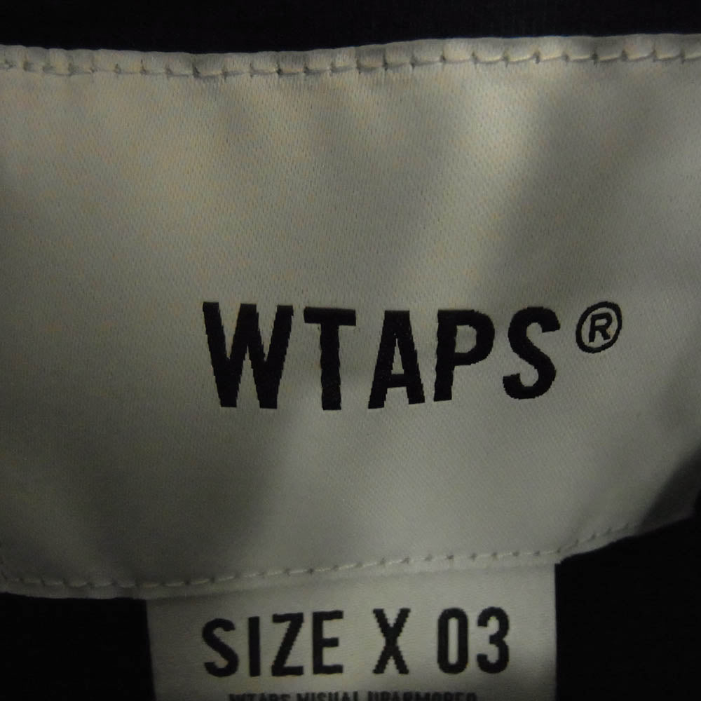 WTAPS ダブルタップス 23AW 232TQDT-JKM01 Chief Jacket Nylon Weather Sign シェフ コーチジャケット ネイビー系 03【中古】