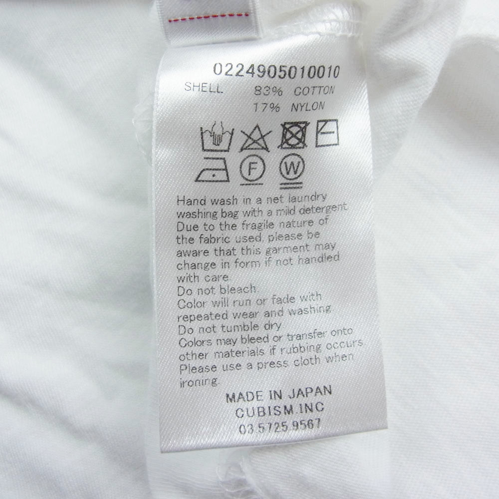 VISVIM ビズビム 24SS 0224905010010 I.C.T限定 JUMBO TEE L/S ジャンボ クルーネック 長袖 Tシャツ ロンT ホワイト系 4【中古】