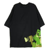 Y-3 Yohji Yamamoto ワイスリー ヨウジヤマモト IP5579 GFY SS オーバーサイズ ペイント ロゴプリント 半袖 Tシャツ ブラック系 M【中古】