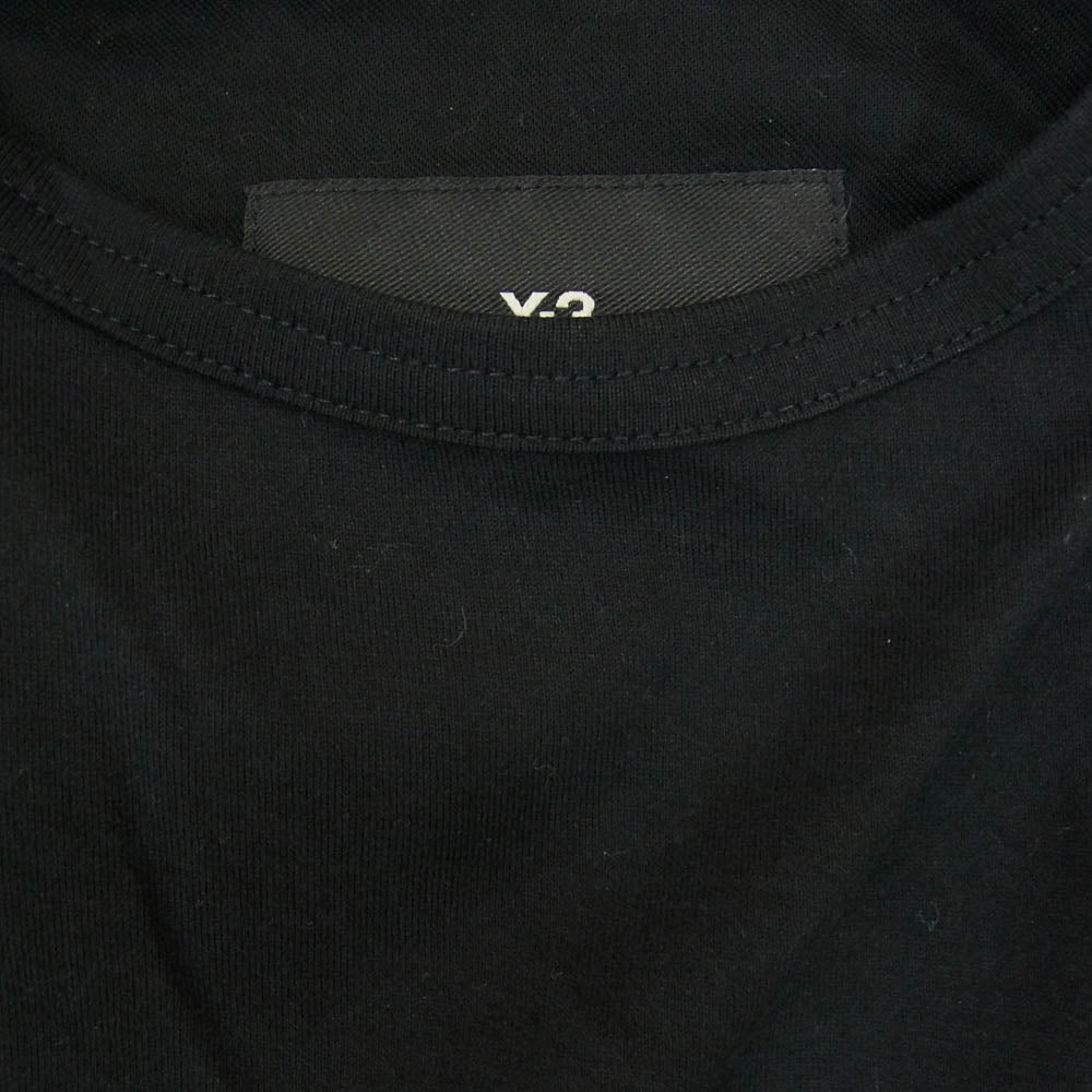 Y-3 Yohji Yamamoto ワイスリー ヨウジヤマモト IP5579 GFY SS オーバーサイズ ペイント ロゴプリント 半袖 Tシャツ ブラック系 M【中古】