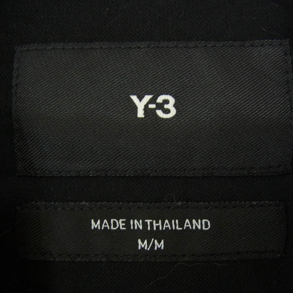 Y-3 Yohji Yamamoto ワイスリー ヨウジヤマモト IP5579 GFY SS オーバーサイズ ペイント ロゴプリント 半袖 Tシャツ ブラック系 M【中古】