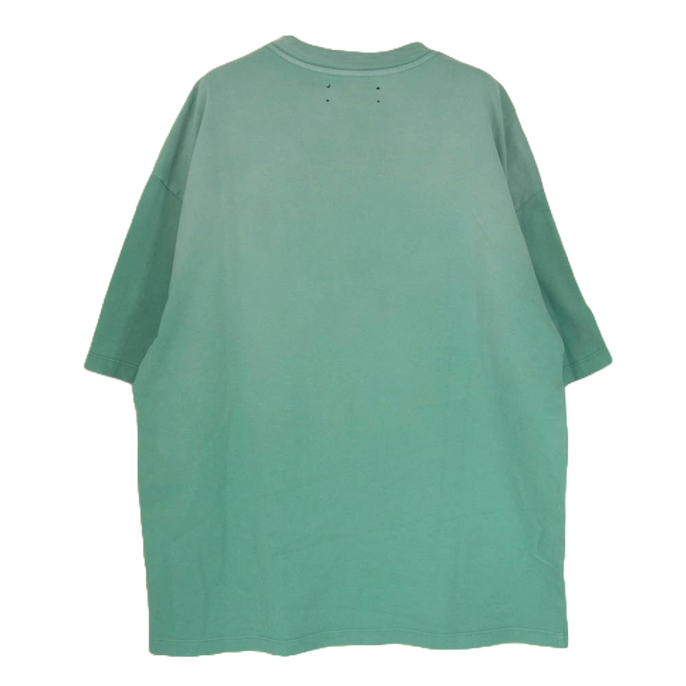 AMIRI アミリ SRAMJYTE1052SMRBC027 国内正規品 VINTAGE T-SHIRT ヴィンテージ加工 カレッジロゴ ステッチ Tシャツ グリーン系 サイズ表記無【中古】