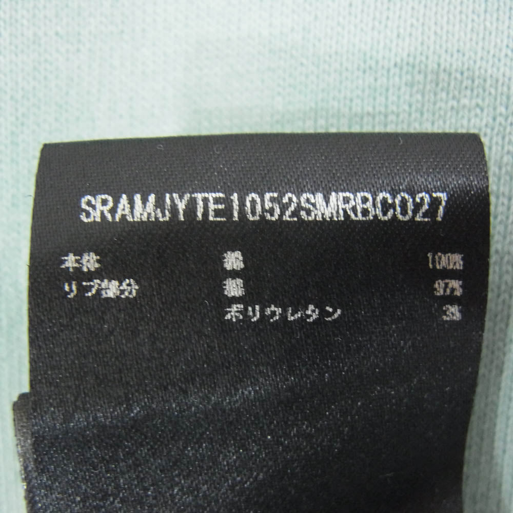 AMIRI アミリ SRAMJYTE1052SMRBC027 国内正規品 VINTAGE T-SHIRT ヴィンテージ加工 カレッジロゴ ステッチ Tシャツ グリーン系 サイズ表記無【中古】