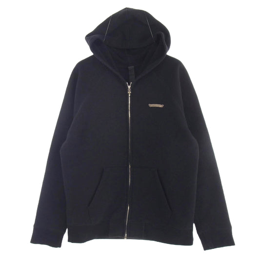 CHROME HEARTS クロムハーツ（原本無） SAILIN ON ZIP HD セメタリークロス 刺繍 ジップアップ パーカー ブラック系 L【中古】